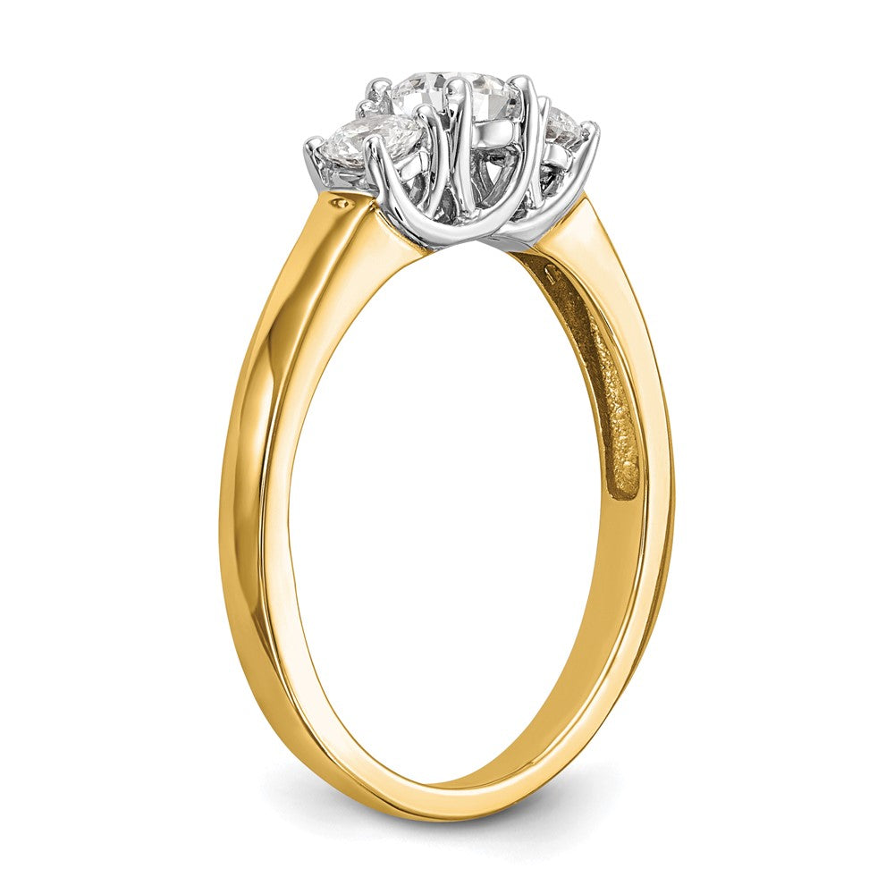 Buy Exclusive 14K Two-Tone Engagement Ring Setting | 1/4 Carat Round Center
