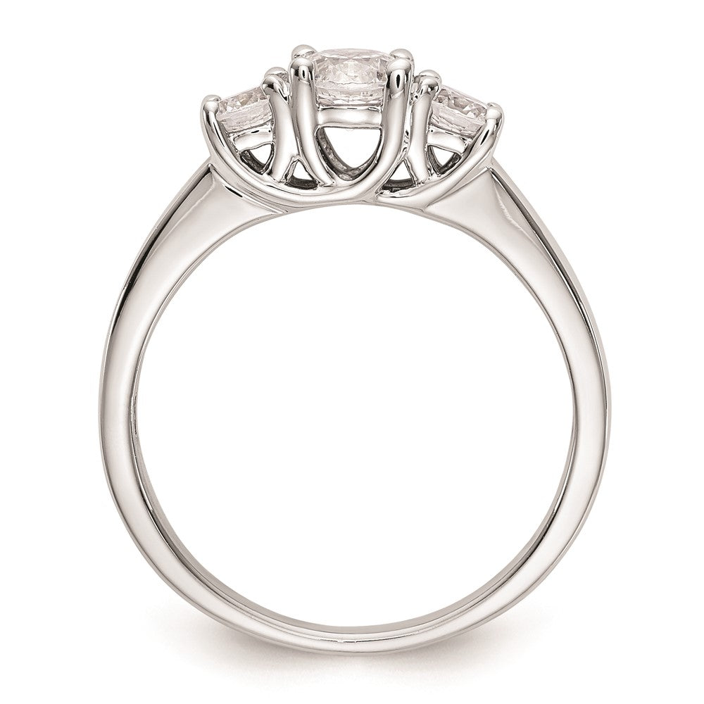 Buy Stylish 14K White Gold 3-Stone Engagement Ring Setting - 3/8 Carat
