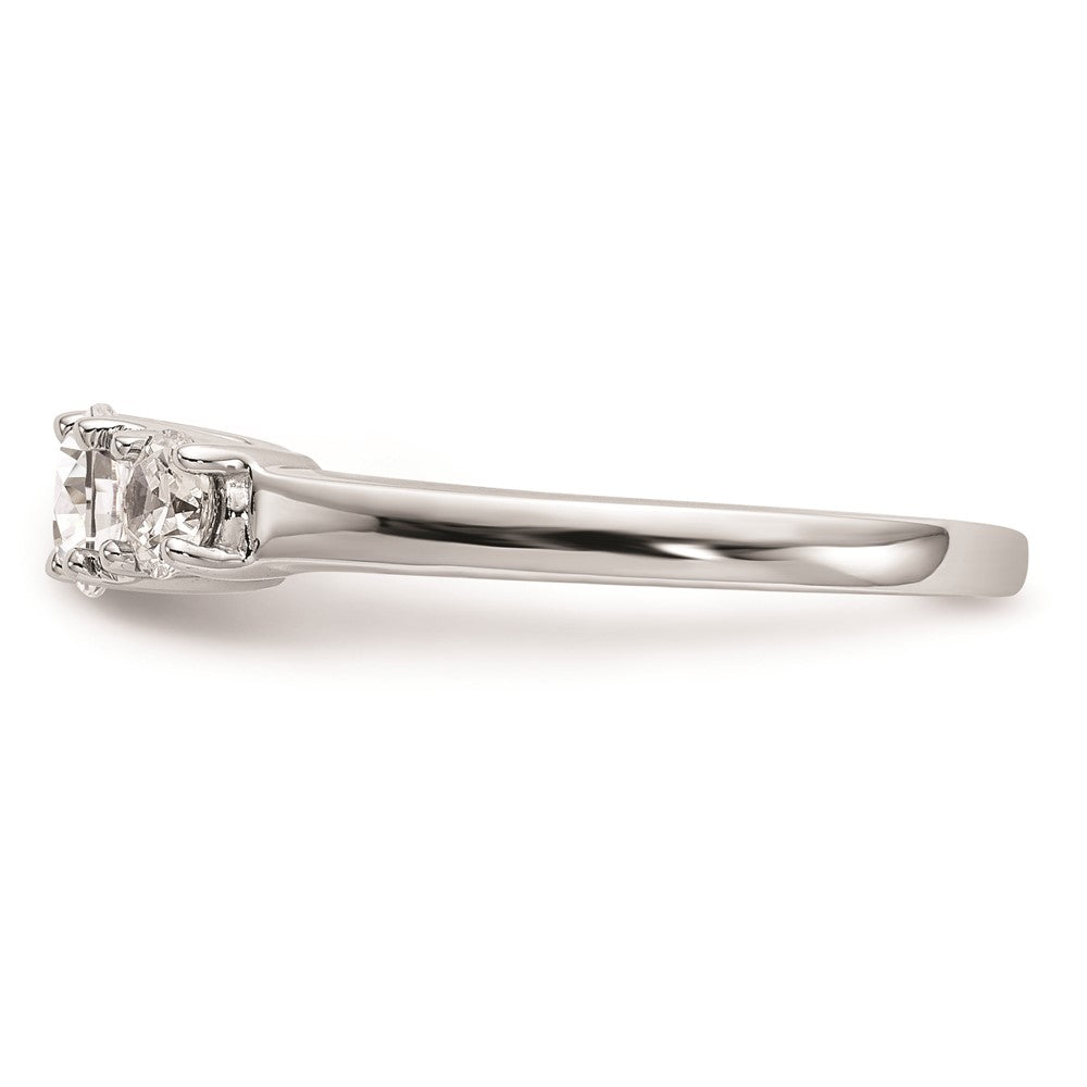 Buy Stylish 14K White Gold 3-Stone Engagement Ring Setting - 3/8 Carat