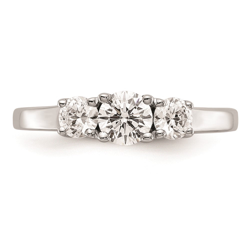 Buy Stylish 14K White Gold 3-Stone Engagement Ring Setting - 3/8 Carat