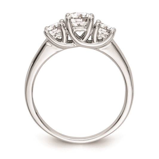 Buy Exclusive 14K White Gold 3-Stone Engagement Ring Setting - Stylish Value!