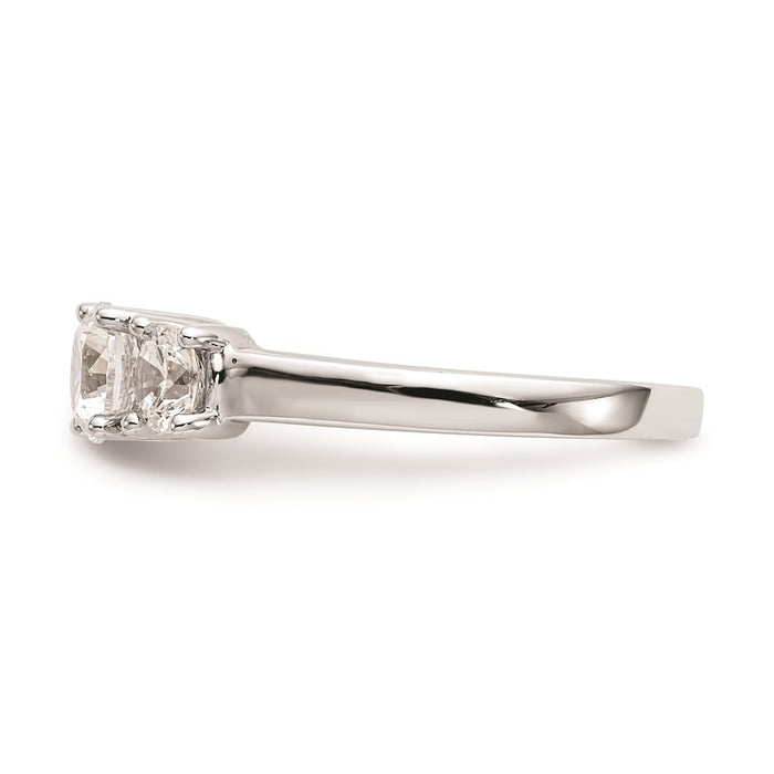 Buy Exclusive 14K White Gold 3-Stone Engagement Ring Setting - Stylish Value!-3
