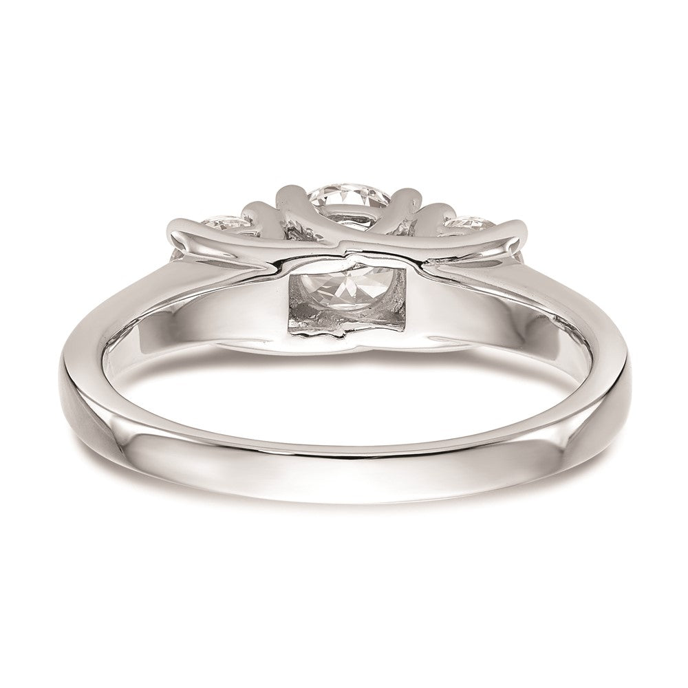 Buy Exclusive 14K White Gold 3-Stone Engagement Ring Setting - Stylish Value!