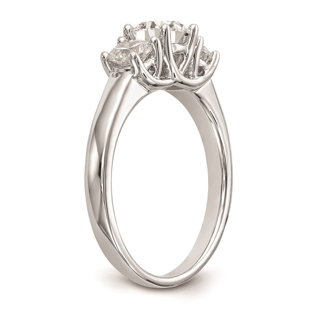 Buy Exclusive 14K White Gold 3-Stone Engagement Ring Setting - Stylish Value!