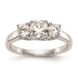Buy Exclusive 14K White Gold 3-Stone Engagement Ring Setting - Stylish Value!-1