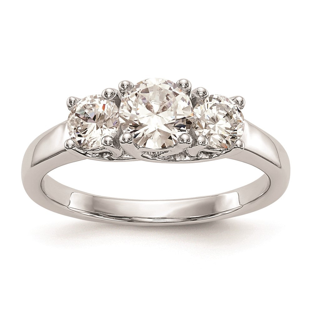 Buy Exclusive 14K White Gold 3-Stone Engagement Ring Setting - Stylish Value!