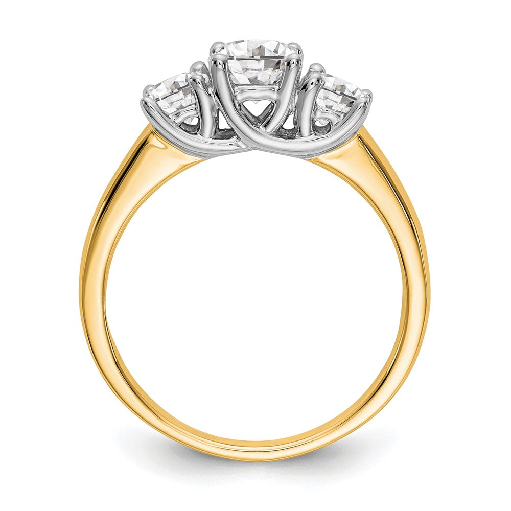 Buy Exclusive 14K Two-Tone Engagement Ring Setting for 1/2 Carat Gemstones