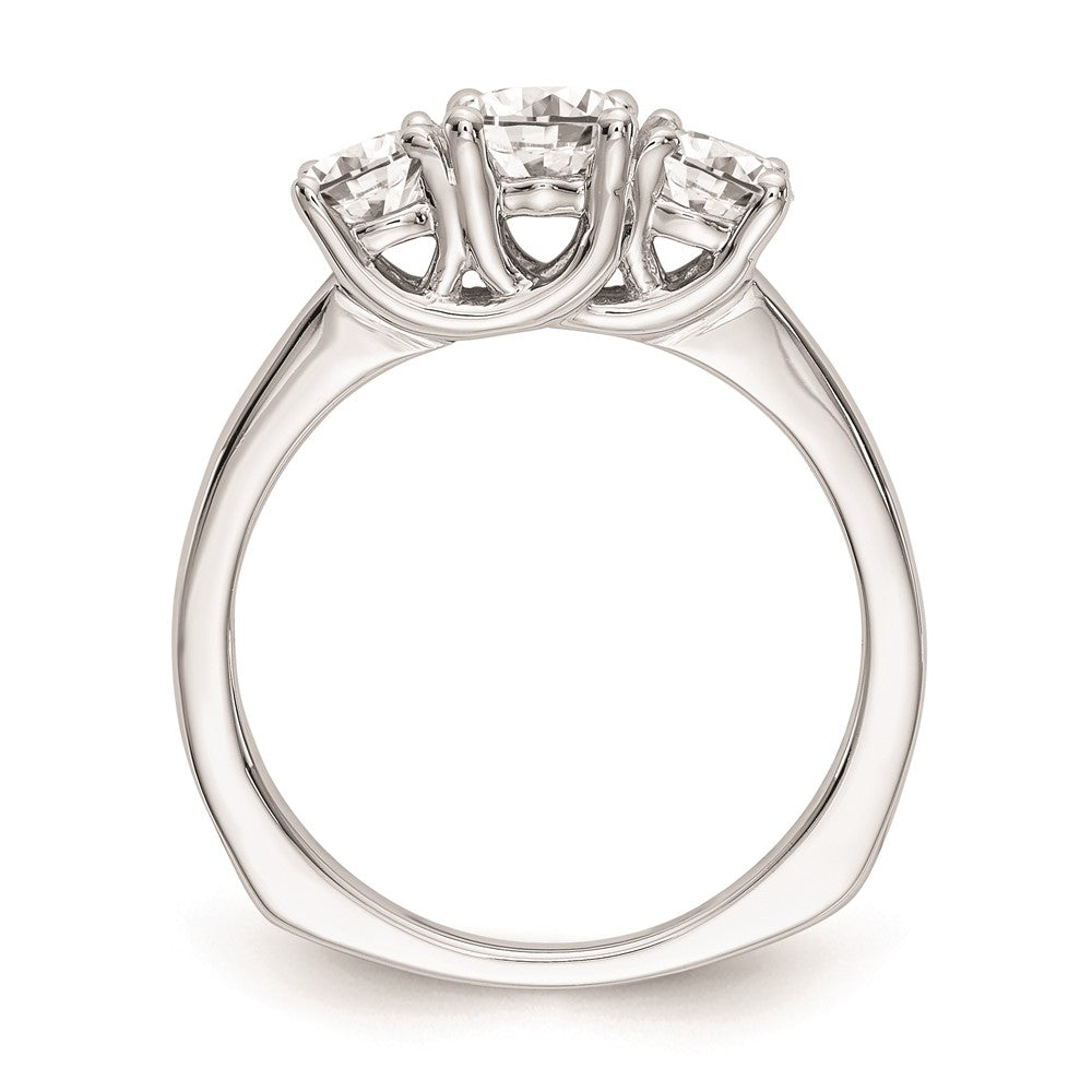 Buy Exclusive 14K White Gold 3-Stone Engagement Ring Setting - Stylish Value!