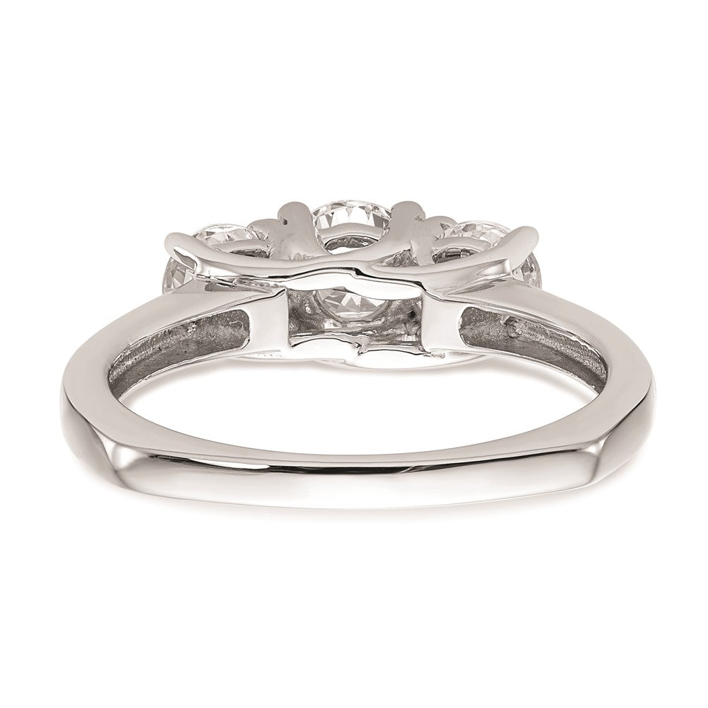 Buy Exclusive 14K White Gold 3-Stone Engagement Ring Setting - Stylish Value!