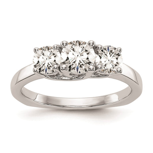 Buy Exclusive 14K White Gold 3-Stone Engagement Ring Setting - Stylish Value!