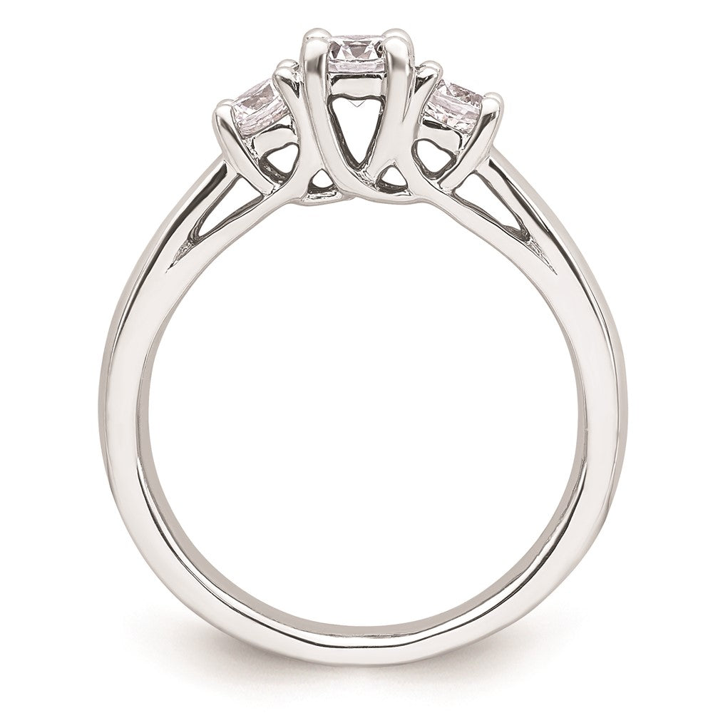 Buy Exclusive 14K White Gold 3-Stone Engagement Ring Setting - Stylish Value!