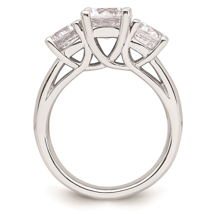 Buy Exclusive 14K White Gold 3-Stone Engagement Ring Setting - 1.5 Carats-2