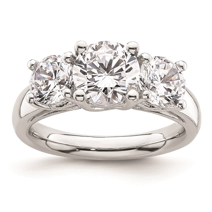 Buy Exclusive 14K White Gold 3-Stone Engagement Ring Setting - 1.5 Carats-1