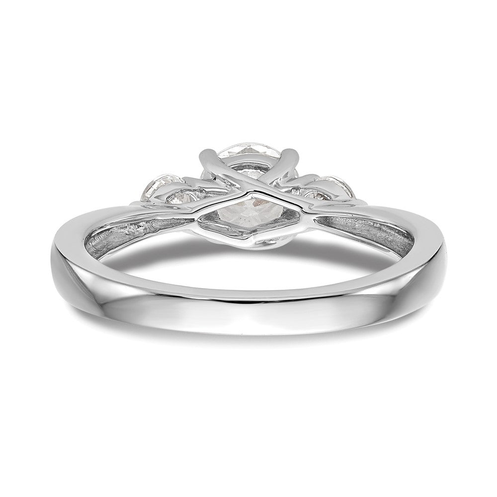 Buy Exclusive 14K White Gold 3-Stone Engagement Ring Setting | Stylish Value!