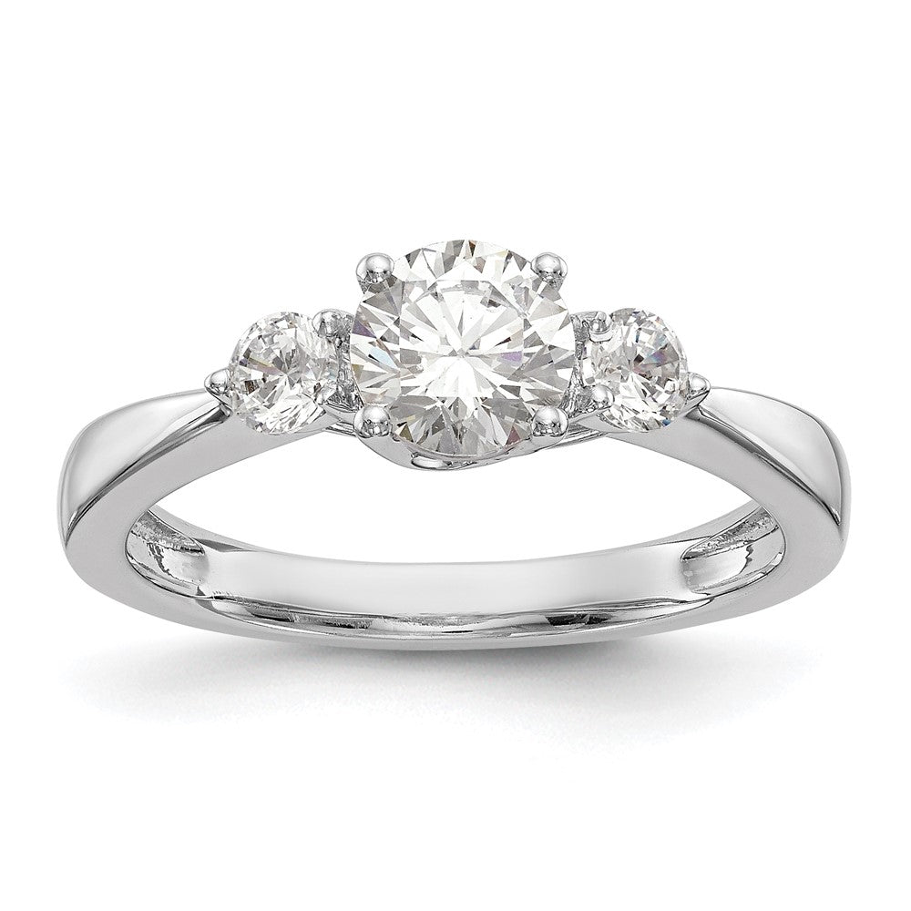 Buy Exclusive 14K White Gold 3-Stone Engagement Ring Setting | Stylish Value!