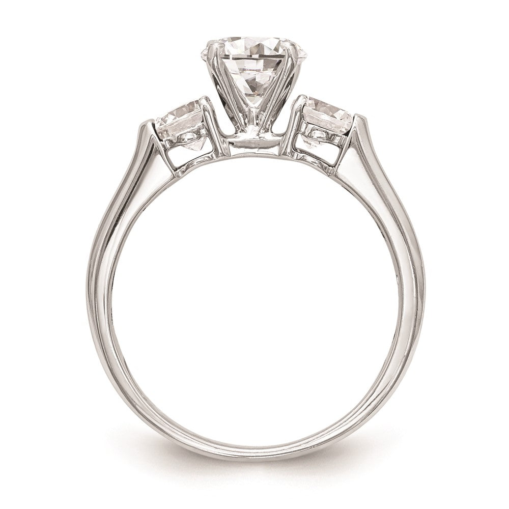 Buy Exclusive 14K White Gold 3-Stone Engagement Ring Setting - 1 Carat