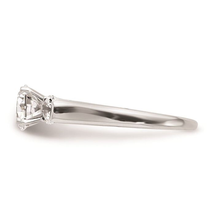 Buy Exclusive 14K White Gold 3-Stone Engagement Ring Setting - 1 Carat-3