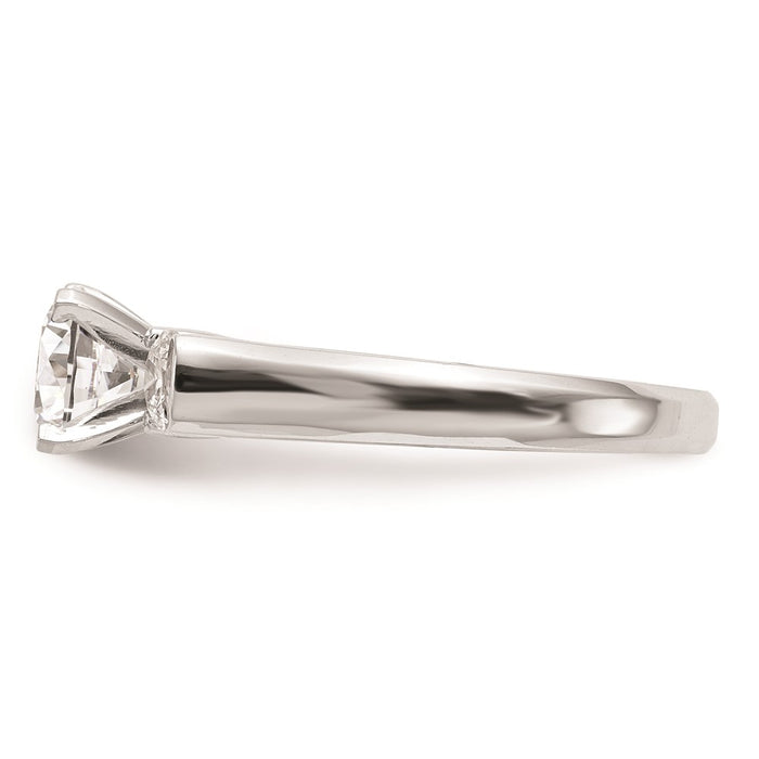 Buy Exclusive 14K White Gold 3-Stone Engagement Ring Setting | 1 Carat Value-3