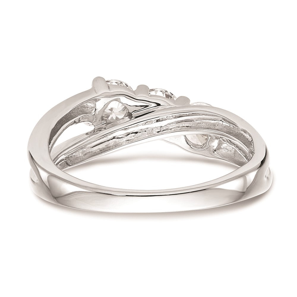 Buy 14K White Gold 3-Stone Engagement Ring Setting - Stylish & Affordable!