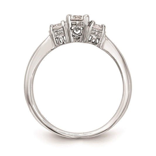 Buy Exclusive 14K White Gold 3-Stone Engagement Ring Setting for 1/3 Carat