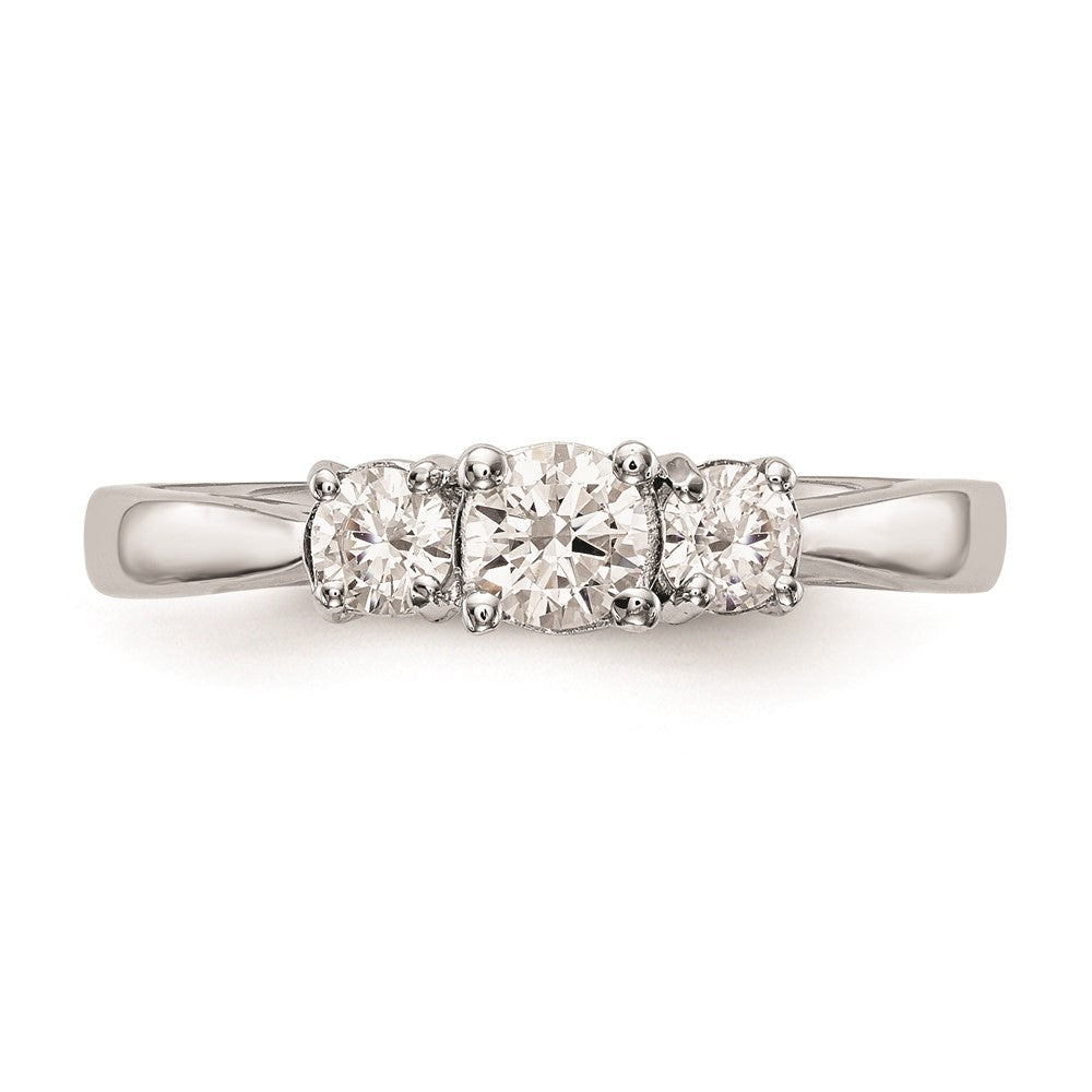 Buy Exclusive 14K White Gold 3-Stone Engagement Ring Setting for 1/3 Carat