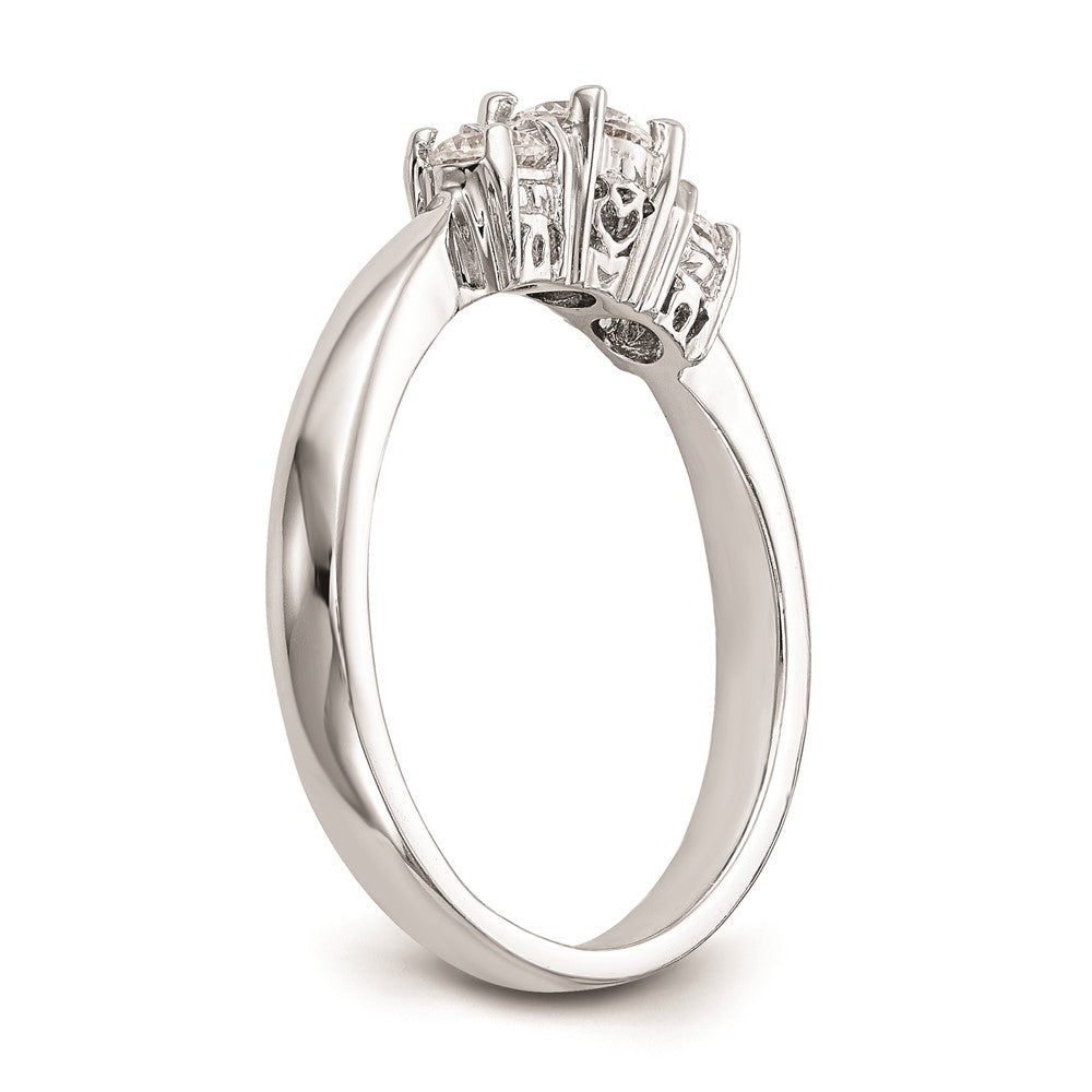 Buy Exclusive 14K White Gold 3-Stone Engagement Ring Setting for 1/3 Carat