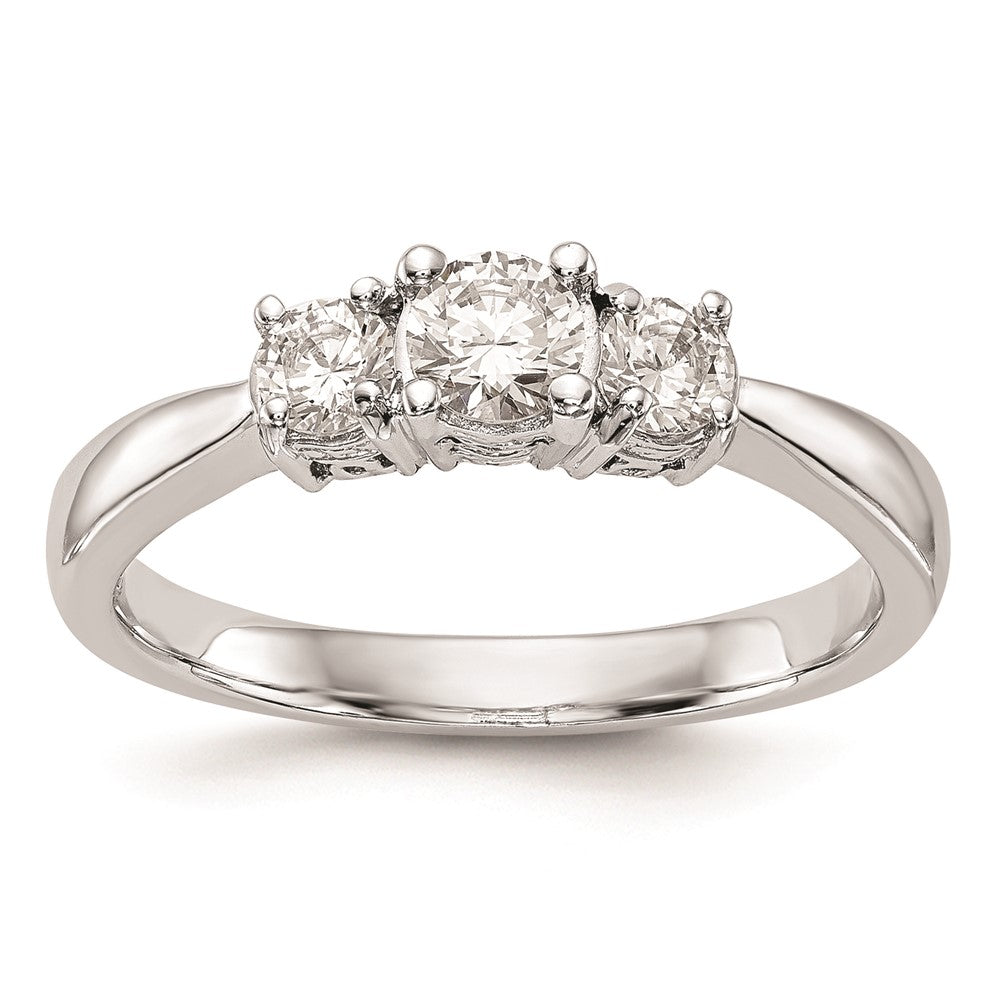 Buy Exclusive 14K White Gold 3-Stone Engagement Ring Setting for 1/3 Carat