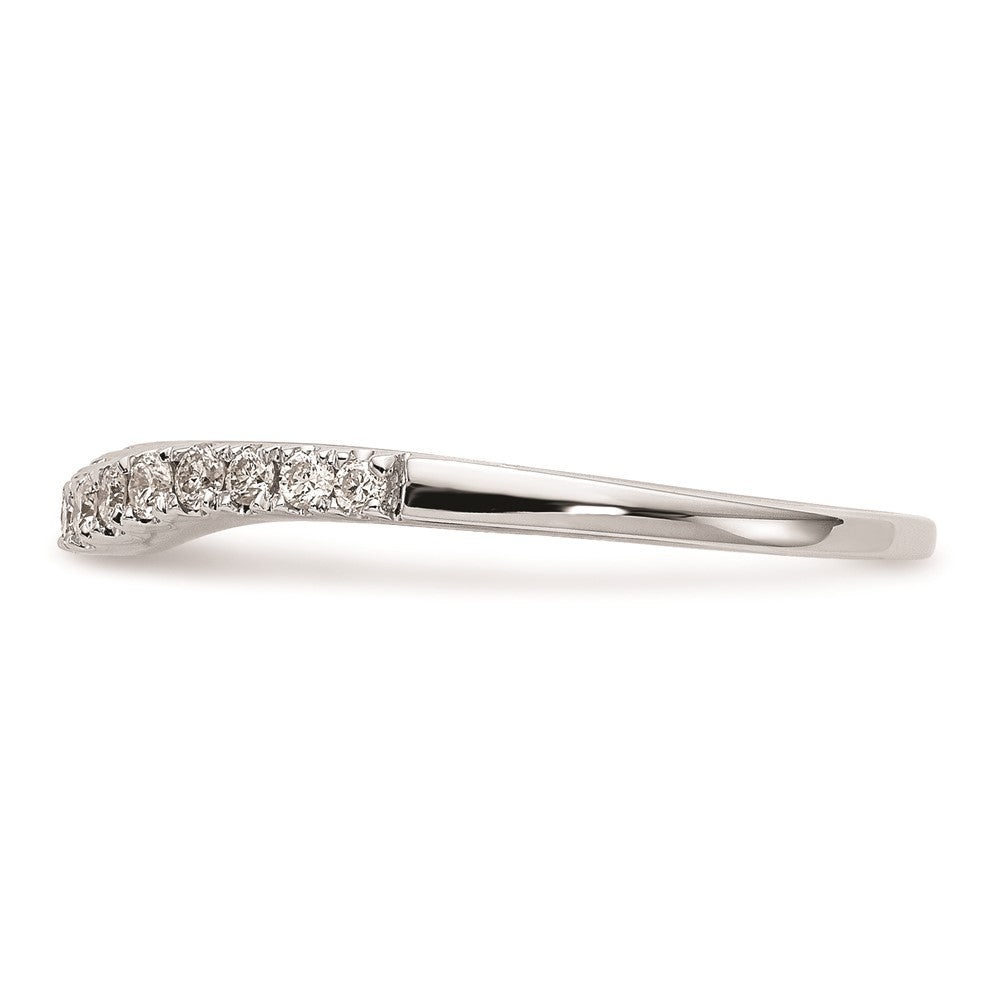 Buy Exclusive 14K White Gold Curved Wedding Band Setting - Stylish & Durable