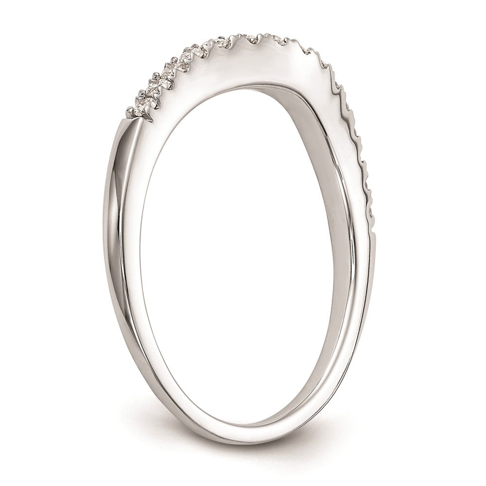 Buy Exclusive 14K White Gold Curved Wedding Band Setting - Stylish & Durable