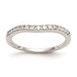 Buy Exclusive 14K White Gold Curved Wedding Band Setting - Stylish & Durable-1