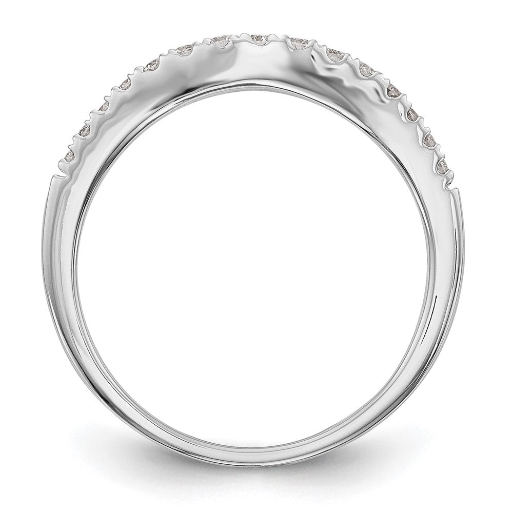 Exclusive 14K White Gold 1/4 Carat Diamond Wedding Band - Stylish & Affordable