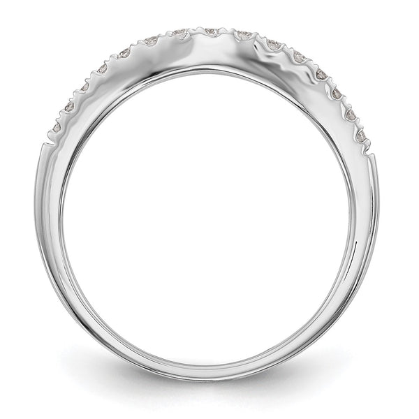 14K White Gold 1/4 Carat Diamond Wedding Band - Style GR1-1035359
