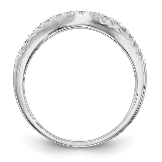 Exclusive 14K White Gold 1/4 Carat Diamond Wedding Band - Stylish & Affordable