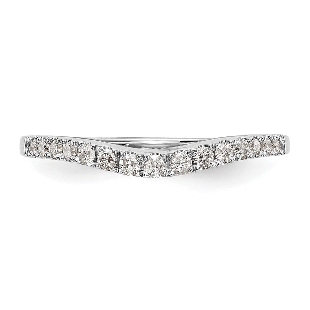 Exclusive 14K White Gold 1/4 Carat Diamond Wedding Band - Stylish & Affordable