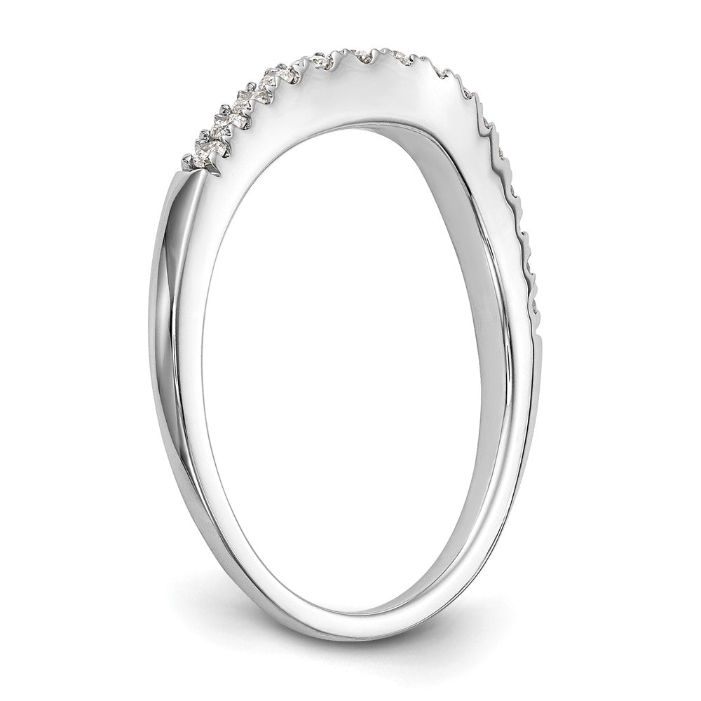 Exclusive 14K White Gold 1/4 Carat Diamond Wedding Band - Stylish & Affordable