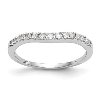 Exclusive 14K White Gold 1/4 Carat Diamond Wedding Band - Stylish & Affordable