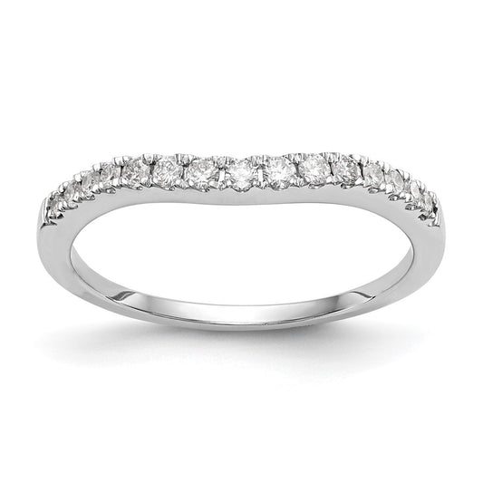 Exclusive 14K White Gold 1/4 Carat Diamond Wedding Band - Stylish & Affordable