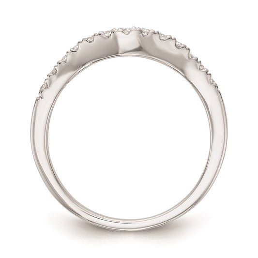 Buy Exclusive 14K White Gold Curved Wedding Band Setting - Stylish & Affordable