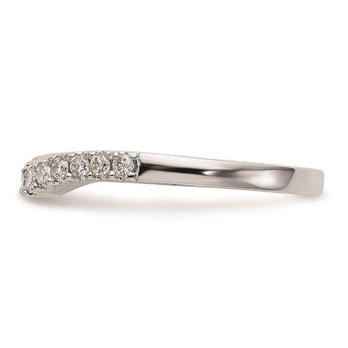 Buy Exclusive 14K White Gold Curved Wedding Band Setting - Stylish & Affordable-3