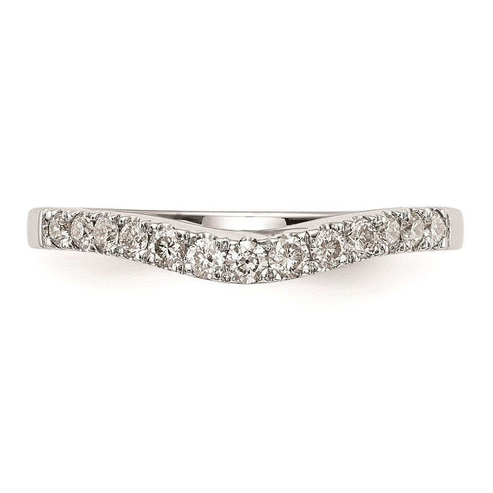 Buy Exclusive 14K White Gold Curved Wedding Band Setting - Stylish & Affordable