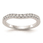 Buy Exclusive 14K White Gold Curved Wedding Band Setting - Stylish & Affordable-2