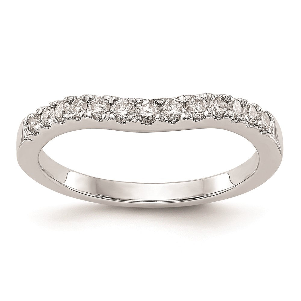 Buy Exclusive 14K White Gold Curved Wedding Band Setting - Stylish & Affordable