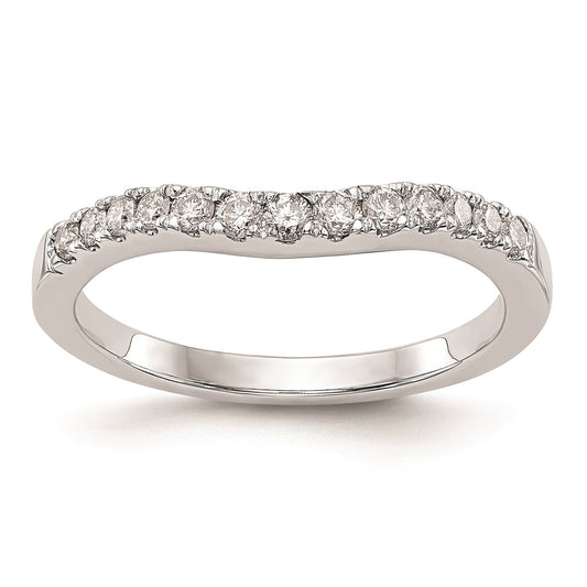 Buy Exclusive 14K White Gold Curved Wedding Band Setting - Stylish & Affordable