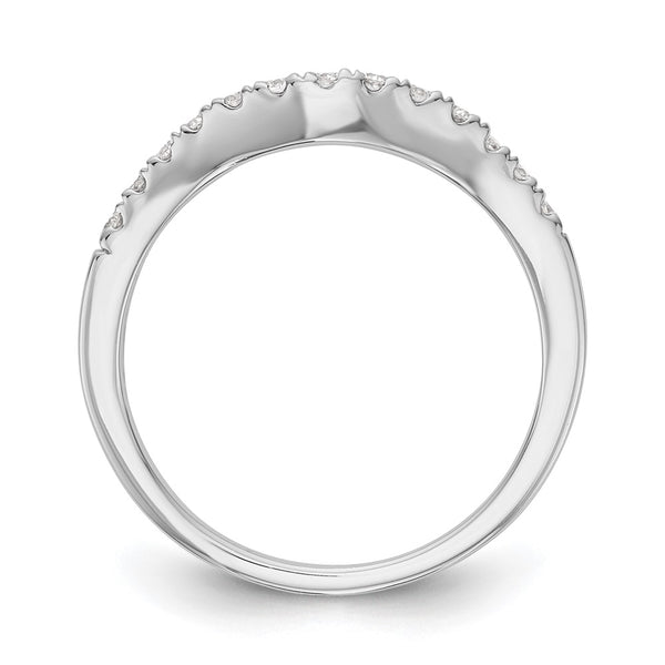 14K White Gold Wedding Band Set with 1/3 Carat Diamonds - Style GR1-1022620