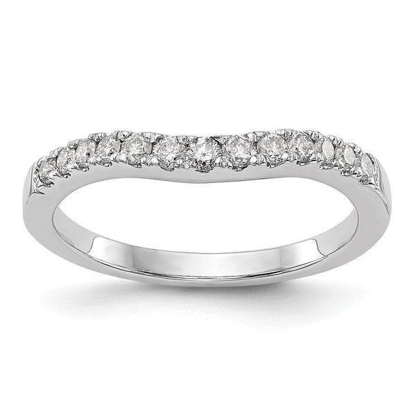 14K White Gold Wedding Band Set with 1/3 Carat Diamonds - Style GR1-1022620