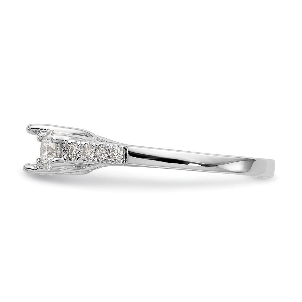 Buy Exclusive 14K White Gold 3-Stone Engagement Ring for 1/3 Carat Diamond
