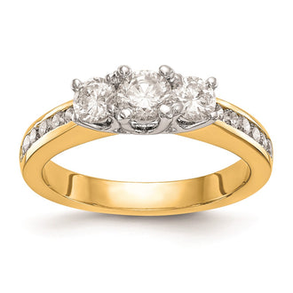 Buy Stylish 14K Two-Tone Semi-Mount Engagement Ring for 1/6 Carat Diamonds
