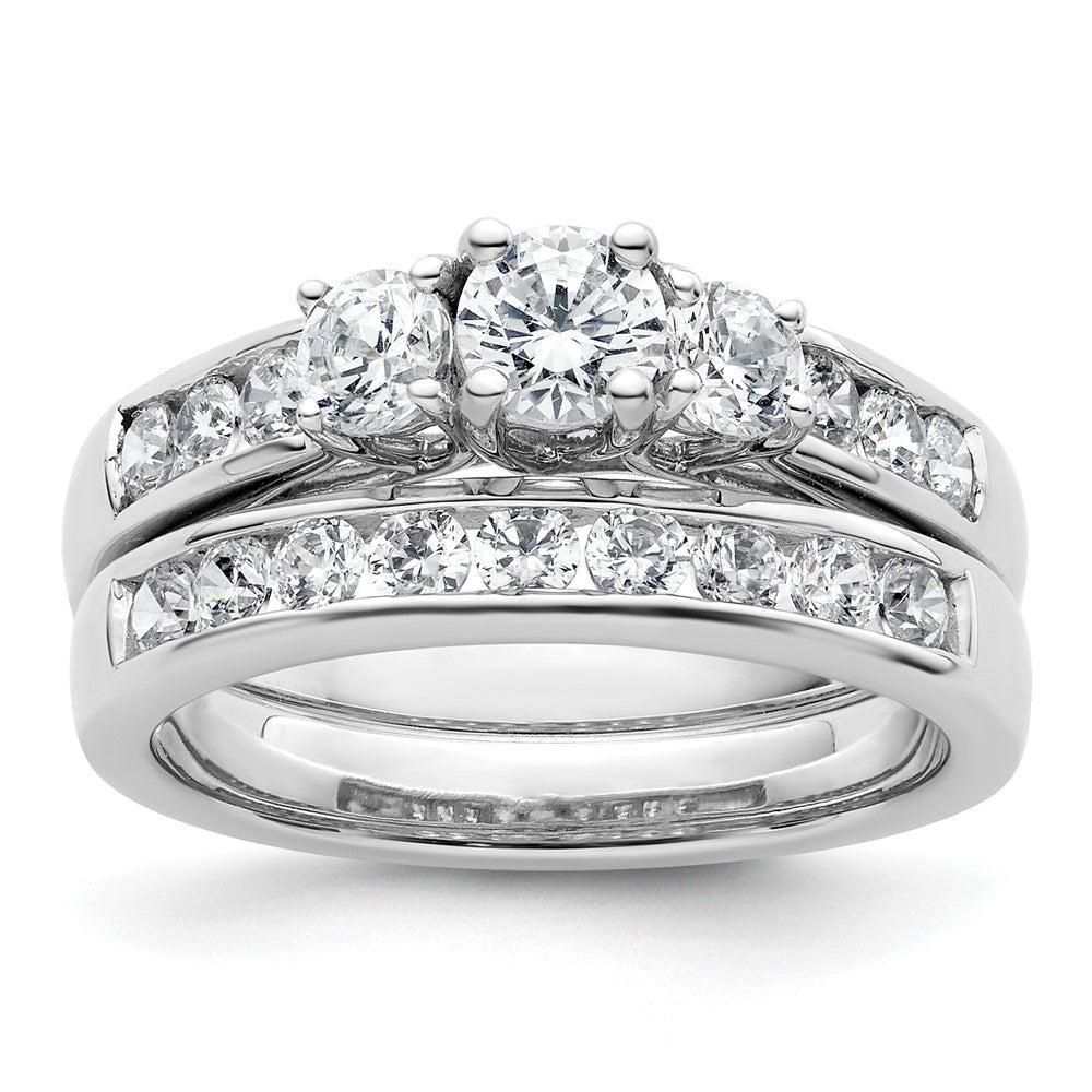 Buy Exclusive 14K White Gold 3-Stone Engagement Ring, 1/3 Carat Diamonds