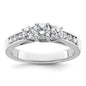 Buy Exclusive 14K White Gold 3-Stone Engagement Ring, 1/3 Carat Diamonds-1