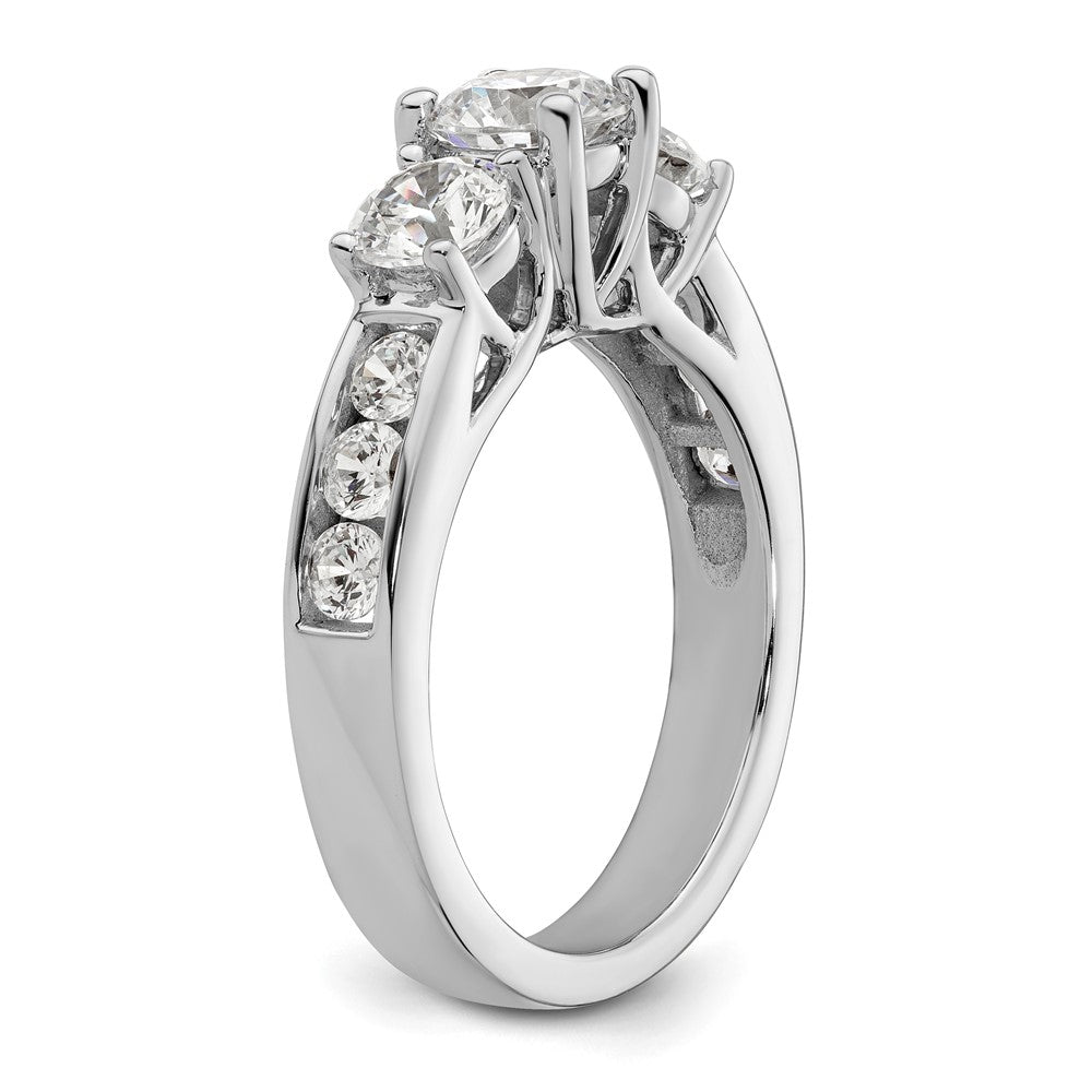 Buy Exclusive 14K White Gold 3-Stone Engagement Ring for 3/4 Carat Diamond